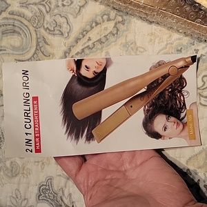 2-in-1 curling iron/hair straightener
